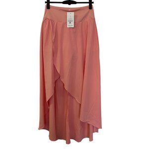 Halara Breezeful High Waisted 2-in-1 Flowy Midi Skirt Skort Sz S NWT Peach Pink